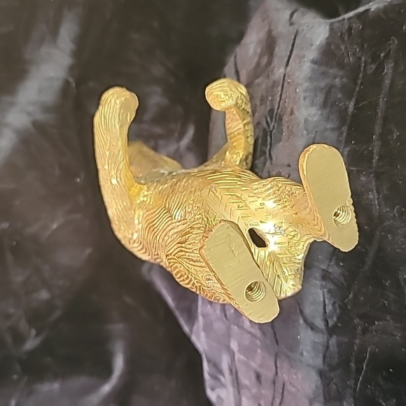 0282. Everybody Needs a Big Smiling Brass Bear!! - Picture 10 of 12